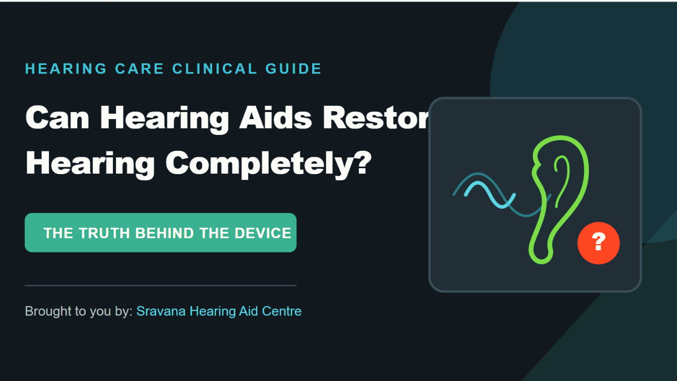 Hearing Aids Restore Hearing Completely
